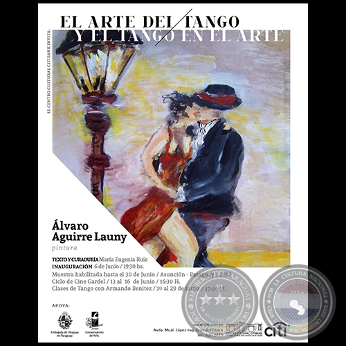 El Arte del Tango y el Tango en el Arte - Texto y Curaduría de María Eugenia Ruíz - Martes 6 de Junio de 2017